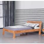 Braune Moderne Basilicana Französische Doppelbetten geölt aus Massivholz 80x200 