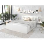 Reduzierte Weiße Betten aus Massivholz 140x200 
