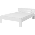 Weiße Moderne Roller Betten mit Matratze Matte 140x200 mit Härtegrad 3 