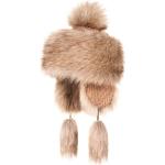 Strickmützen mit Fuchs-Motiv aus Pelz für Damen Einheitsgröße für den für den Winter 