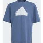 Blaue adidas Kinder T-Shirts Größe 128 