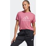 Reduzierte Pinke adidas T-Shirts für Damen Größe S 