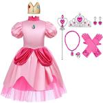 Reduzierte Rosa Super Mario Peach Maxi Faschingskostüme & Karnevalskostüme aus Baumwolle für Kinder 