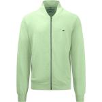 Grüne Unifarbene Fynch Hatton Damencardigans mit Reißverschluss aus Baumwolle Größe 4 XL 