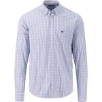 Violette Button Down Kragen Regular Fit Hemden aus Baumwolle für Herren Größe L 