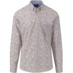 Lila Langärmelige Kentkragen Hemden mit Kent-Kragen aus Baumwolle für Herren Größe L 
