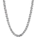 Silberne Fynch Hatton Königsketten gebürstet aus Edelstahl für Damen 