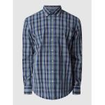 Marineblaue Karo Fynch Hatton Button Down Kragen Regular Fit Hemden aus Baumwolle für Herren Größe 3 XL 
