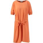 Orange Unifarbene Halblangärmelige Shirtkleider für Damen Größe M 