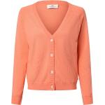 Orange Unifarbene Elegante Fynch Hatton V-Ausschnitt Damencardigans Größe XS für den für den Sommer 