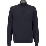 Marineblaue Fynch Hatton Kaschmir-Pullover aus Wolle für Herren Größe L 