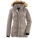 Hellbeige G.I.G.A. DX Jacken mit Fellkapuze mit Kapuze für Damen Größe M für den für den Winter 