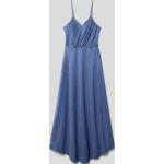 Blaue G.O.L. Midi Spaghettiträger Kleider für Kinder mit Reißverschluss aus Polyester für Mädchen Größe 164 