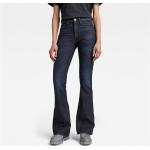 Blaue G-Star 3301 High Waist Jeans mit Reißverschluss aus Denim für Damen Größe XS Weite 32, Länge 32 