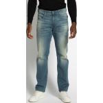 Reduzierte Blaue Bestickte G-Star 3301 Jeans mit Stickerei mit Knopf aus Baumwolle für Herren Größe XXL Weite 34, Länge 30 
