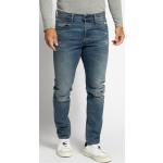 Reduzierte Blaue Unifarbene G-Star 3301 Slim Fit Jeans Raw mit Knopf aus Baumwolle für Herren Weite 34, Länge 32 