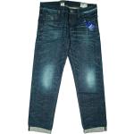 Blaue G-Star 3301 Tapered Jeans aus Denim für Herren Weite 32, Länge 32 
