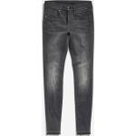 Graue G-Star 3301 Skinny Jeans mit Reißverschluss aus Denim für Damen 