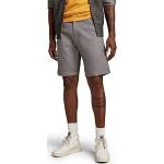 Graue G-Star Bronson Chino-Shorts mit Gürtel für Herren für den für den Sommer 