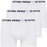 Reduzierte Weiße Motiv G-Star Herrenunterhosen aus Jersey Größe XXL 3-teilig 