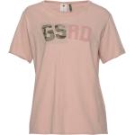 Pinke Kurzärmelige G-Star Loose T-Shirts für Damen Größe XXS für den für den Sommer 