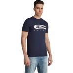 Reduzierte Blaue G-Star Bio T-Shirts für Herren Größe M 