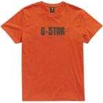Reduzierte Orange G-Star Bio T-Shirts für Herren Größe S 
