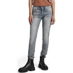 Graue G-Star Lynn Skinny Jeans Faded aus Denim für Damen 