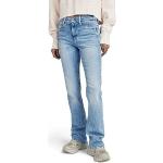 Blaue Vintage G-Star Bootcut Jeans mit Reißverschluss aus Denim für Damen 
