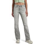 Graue G-Star Ripped Jeans & Zerrissene Jeans Faded mit Reißverschluss aus Denim für Damen Weite 24, Länge 30 