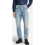 Blaue G-Star 3301 Nachhaltige Tapered Jeans Raw aus Denim für Herren Weite 34, Länge 36 