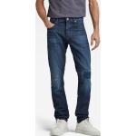 Indigofarbene G-Star 3301 Nachhaltige Slim Fit Jeans Raw für Herren Größe XXL Weite 28, Länge 30 