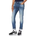 Reduzierte Blaue G-Star 3301 Slim Fit Jeans Raw aus Denim für Herren Weite 29 