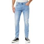 Reduzierte Indigofarbene G-Star 3301 Slim Fit Jeans Raw aus Denim für Herren Weite 34 