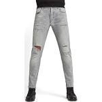 Graue G-Star 3301 Ripped Jeans & Zerrissene Jeans Raw aus Denim für Herren Weite 32 