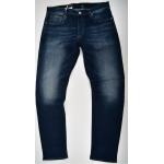Reduzierte Blaue G-Star 3301 Slim Fit Jeans Raw aus Baumwollmischung für Herren Weite 34, Länge 34 