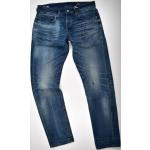 Reduzierte Blaue G-Star 3301 Tapered Jeans Raw aus Baumwollmischung für Herren Weite 31, Länge 32 