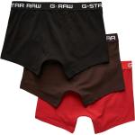 Reduzierte Bordeauxrote Unifarbene G-Star Raw Boxer-Briefs & Retropants aus Jersey für Herren Größe S 3-teilig 