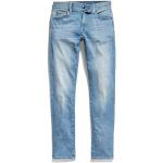 Blaue G-Star 3301 Slim Jeans für Kinder aus Denim 