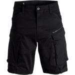 Schwarze G-Star Loose Cargo-Shorts aus Baumwolle für Herren Größe S 
