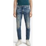 Blaue G-Star D-Staq Slim Fit Jeans Raw mit Reißverschluss aus Denim für Herren Größe XXL Weite 31, Länge 32 