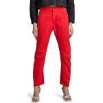 Reduzierte Rote G-Star Arc Wide Leg Jeans & Relaxed Fit Jeans Raw mit Reißverschluss aus Denim für Damen Weite 30 