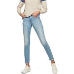 Reduzierte Blaue G-Star 3301 Skinny Jeans Raw mit Reißverschluss aus Denim für Damen Weite 25 