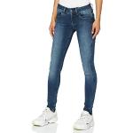 Blaue Super Skinny G-Star Lynn Skinny Jeans Raw für Damen Weite 26 