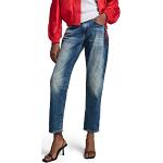 Reduzierte Blaue Vintage G-Star Raw Hüftjeans & Low Waist Jeans Raw mit Reißverschluss aus Denim für Damen Weite 28 