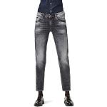 Reduzierte Graue G-Star Raw Hüftjeans & Low Waist Jeans Raw mit Reißverschluss aus Denim für Damen Weite 33 