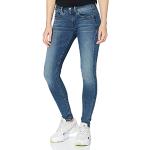 Reduzierte Blaue Super Skinny G-Star Lynn Skinny Jeans Raw mit Reißverschluss aus Denim für Damen Weite 34 