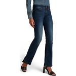 Reduzierte Blaue G-Star Midge Skinny Jeans Raw mit Reißverschluss aus Denim für Damen Weite 33 