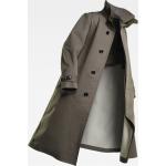 Braune Winddichte G-Star Raw Maxi Trenchcoats lang mit Knopf aus Polyamid für Herren Größe XL 