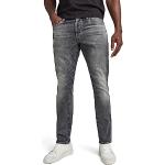 Reduzierte Graue G-Star Bullit Tapered Jeans Raw aus Denim für Herren Weite 33 